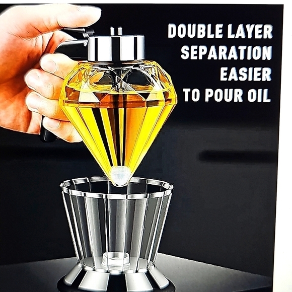 NIB Muweiqi Stainless Steel One Hand Press Olive Oil Dispenser - Picture 3 of 14